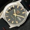USED VINTAGE SEIKO 5 AUTOMATIC 7019A JAPAN MENS D/D BLACK WATCH 603-a313751-9 SKU603-a313751