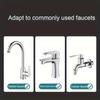 3-in-1 Multifunctional Kitchen & Bathroom Faucet Extender Splash-Proof Pressurized Sprinkler with 3-Speed Rotatable Bubbler and Scrubbing Nozzle