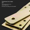 10 Stück Reparatur Flick-Eisen Vernickelung Winkelblech Edelstahl L-Form Flachwinkeleckverbinder für Holz,