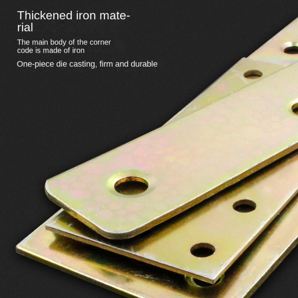 10 Stück Reparatur Flick-Eisen Vernickelung Winkelblech Edelstahl L-Form Flachwinkeleckverbinder für Holz,