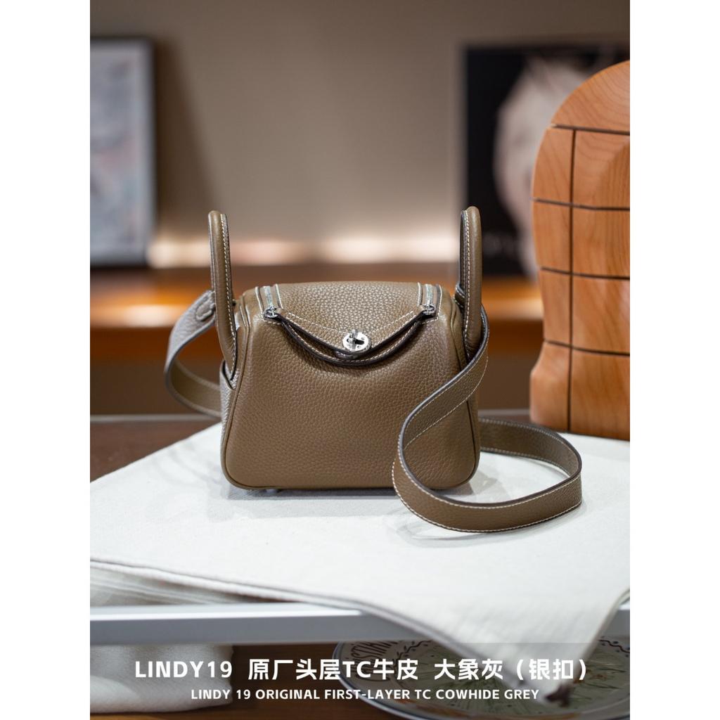 Kazilan Lindi 19cmTC Leder Arzttasche Hardware Handheld Umhängetasche Schultertasche Damen Tasche Trend