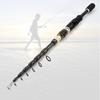Ultra-Short Portable Carbon Fiber Fishing Rod - Retractable Lure Design