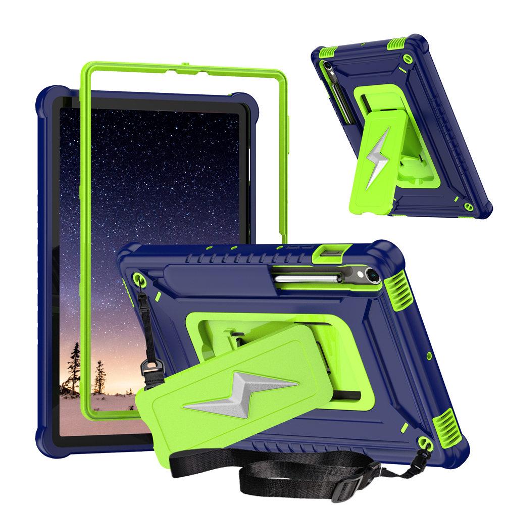 

Case For Samsung Galaxy Tab S10FE 10.9 S9FE S7 S8 S9 11inch Armor Kickstand Tablet Cover 3 in 1 Rugged Protection Funda Tab S7 11inch