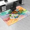 Colorful Butterfly and Flower Chair Mat Office Carpet, Oversized Rug for Home Decor, Suitable for Bedroom, Living Room, Various Rooms
