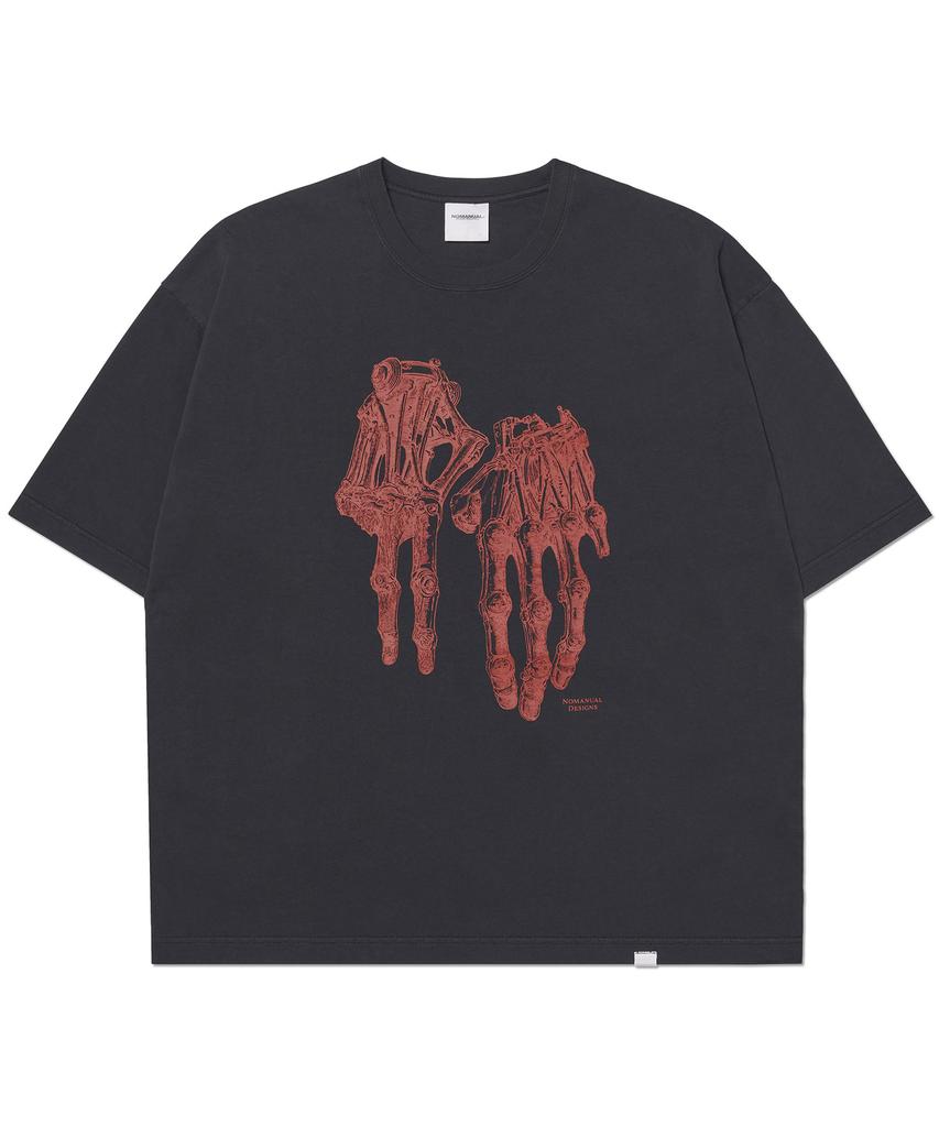 Nomaenyueol Robotic Hand Nm T-Shirt - Washed Black