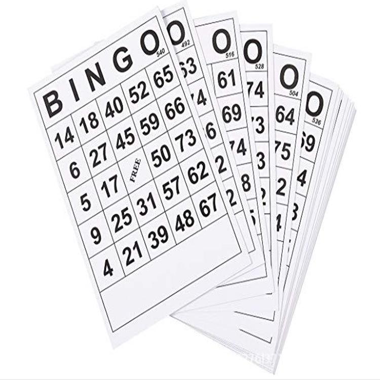 60-Piece Bingo Cards Set: Fun Parent-Child Mini-Game for Kids (Numbers & Lottery Entertainment)