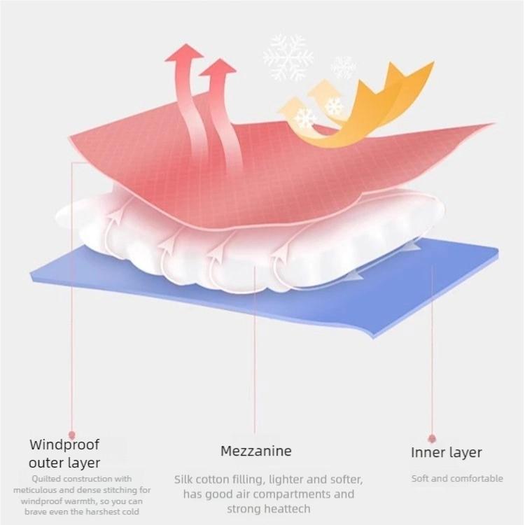 Women's Patchwork Sports Cotton Jacket Warm Stand Collar Slim Lightweight Autumn Winter Outdoor Windproof Coat