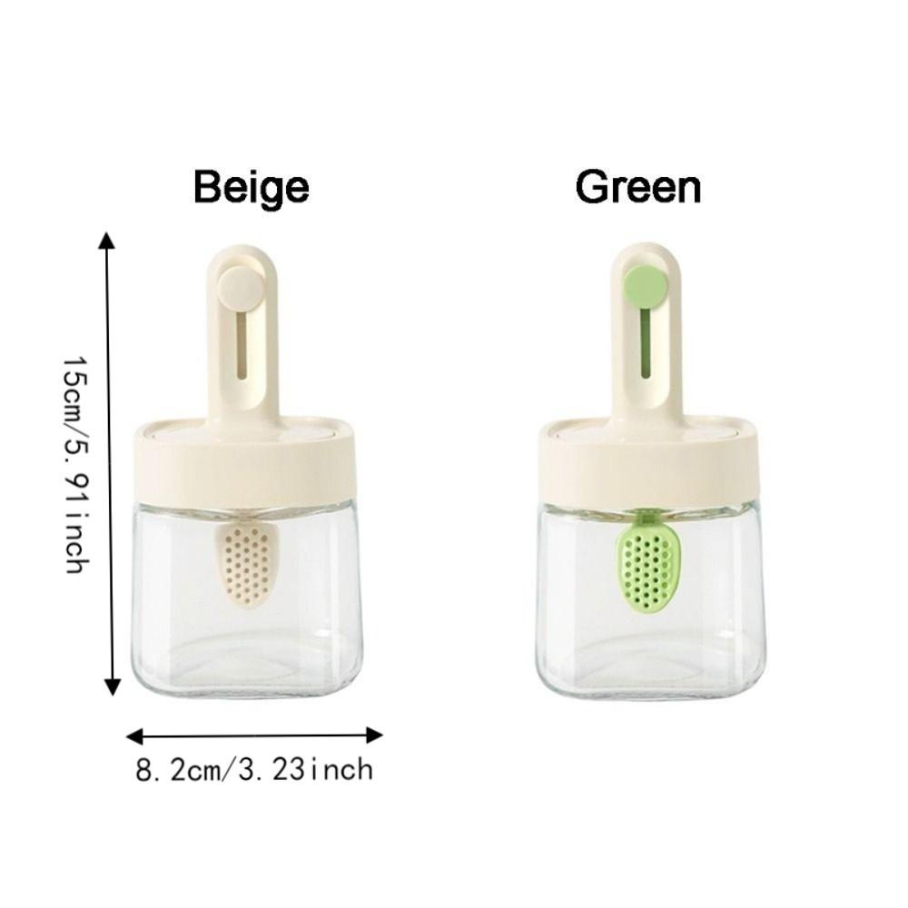 350ML Glass Seasoning Jar Sealed Salt Storage Box Kitchen Accessories Spice Jar Countertop