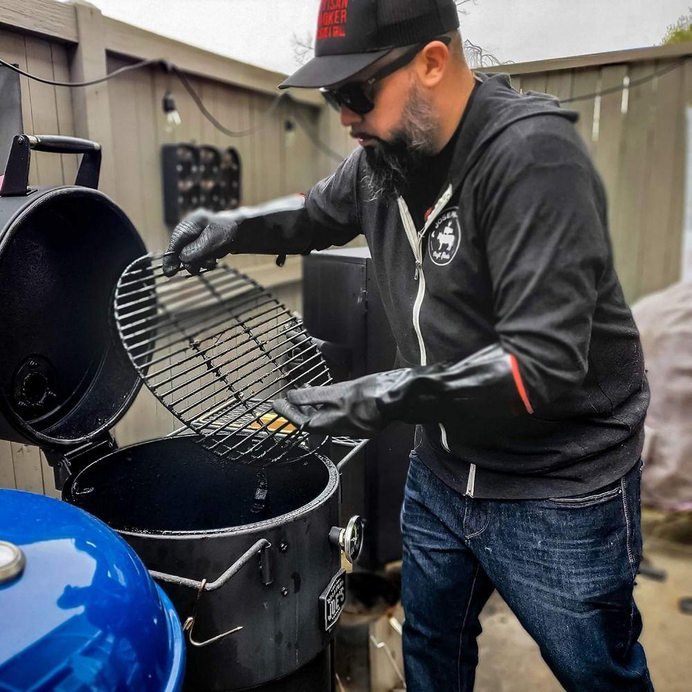 Oil Resistant Heat Resistant Gloves Waterproof Oven Mitts Easy to Clean BBQ Gloves  Kitchen