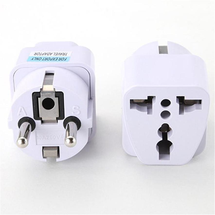 Universal EU German Conversion Plug Adapter European Germany Australia Chinese Power Socket White Travel Conversion Plug