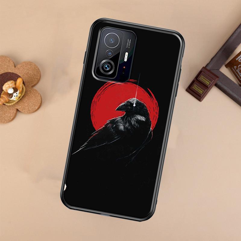 Raven Dark Crow Skull For POCO X5 X4 X3 F5 Pro M4 M5s F3 F4 GT C40 Phone Case For Xiaomi 12T 11T 13 Pro 12 Lite