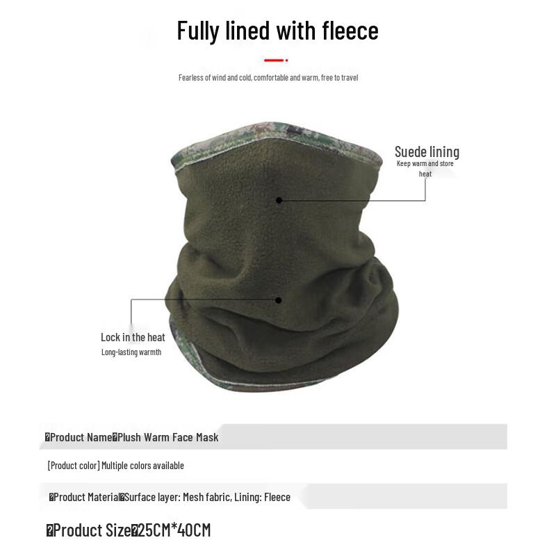 Chongye Winter Camouflage 3-in-1 Thermal Headwear Set