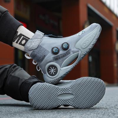 Pantofi de baschet de înaltă calitate Wade 9 cu talpă de carbon cu cataramă rotativă, pentru bărbați de liceu, sport de luptă reală, cu sunet de frecare