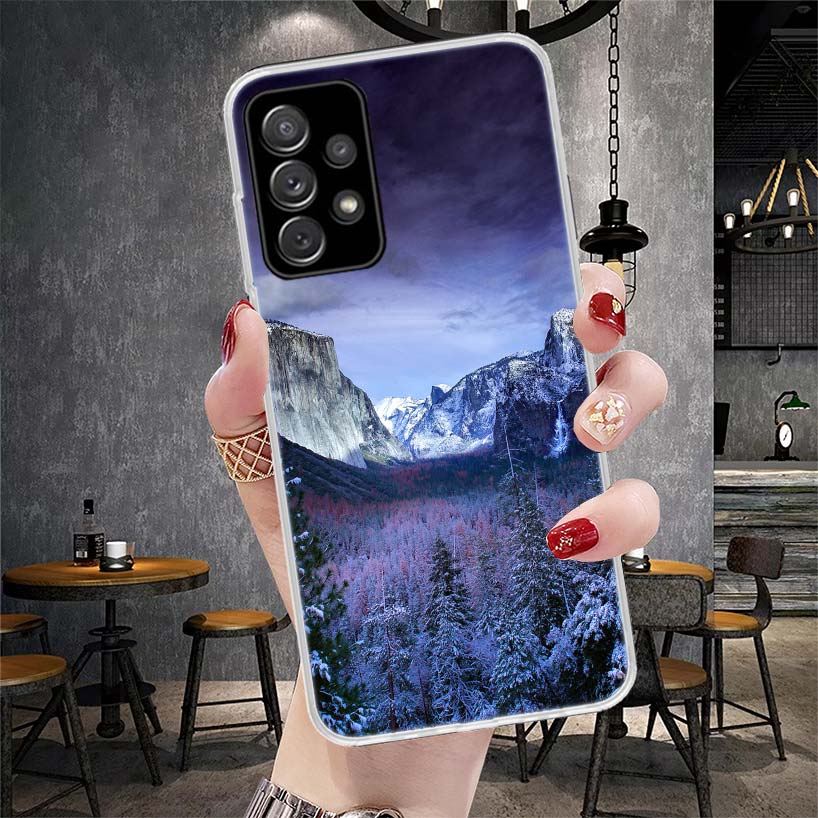 Mountain Peak Forest Soft Phone Case For Samsung Galaxy A13 A14 A15 A16 A17 A53 A54 A55 A56 A57 A33 A34 A35 A36 A37 A23 A24 A25