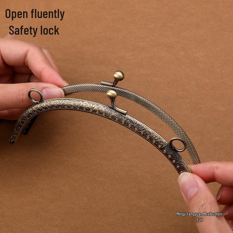 Retro Handmade Coin Purse Clasp Clips - DIY Material Kit for Crafting Bags