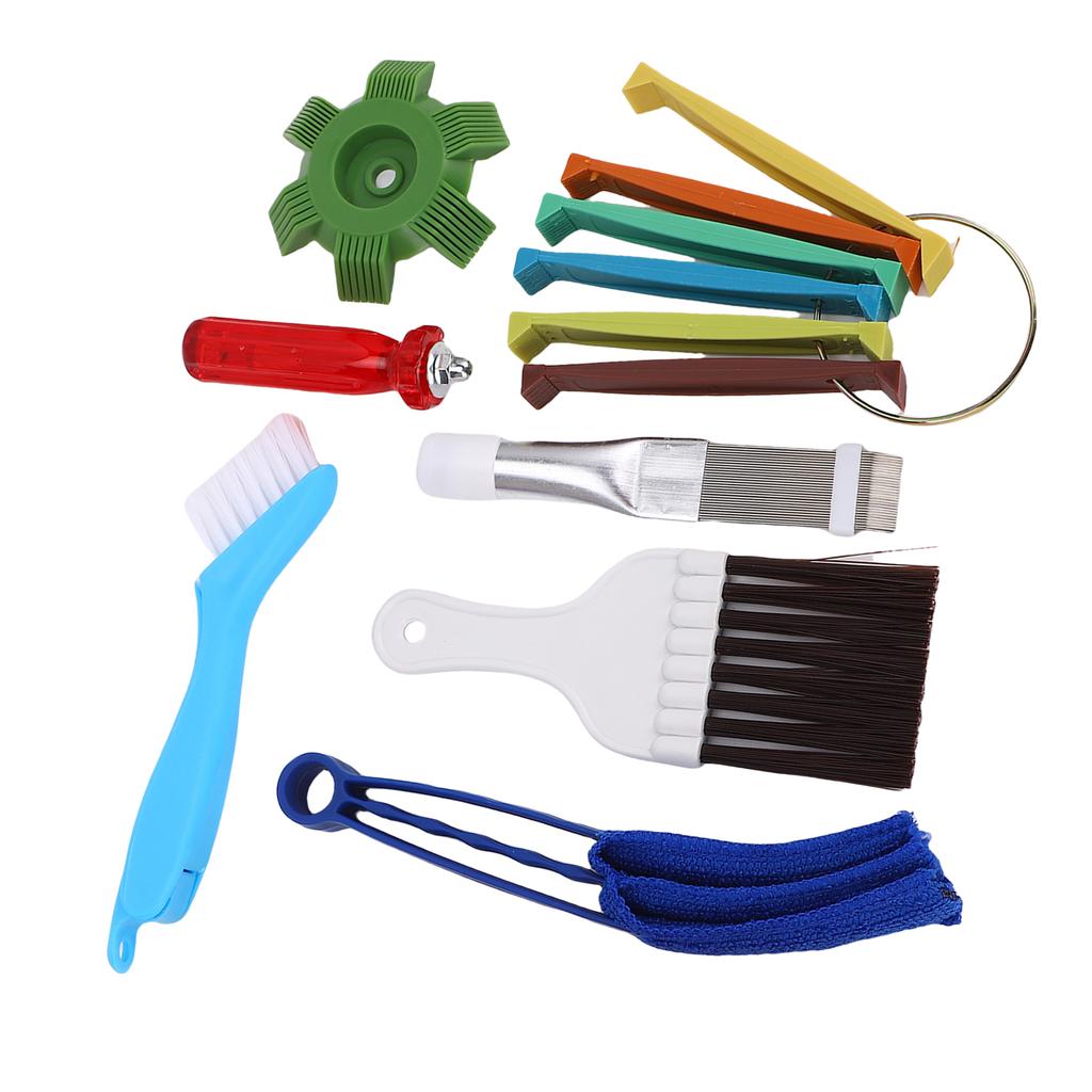 Klimaanlagen Lamellenreiniger Set Conditioner Lamellenkamm Glätter HLK Spulenreinigungsbürste AC