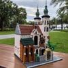 124447 Architectural Assembly of Church Building Blocks Set