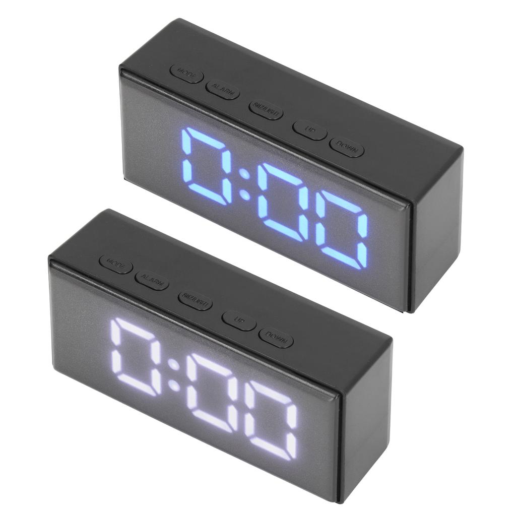 Digital Clock Energy Saving Backlight LED Mirror Digital Display Electronic Alarm Clock for Dormitor