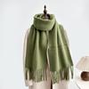 Women's Solid Color Wool Scarf