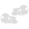 Pair of Clear PC Car Headlight Covers for Left/Right Front - Fits Ben