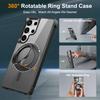 For Samsung Galaxy S25/S24 Ultra/S25 Plus Case with 360° Rotatable Magnetic Ring[Compatible with Magnetic][Invisible Kickstand]