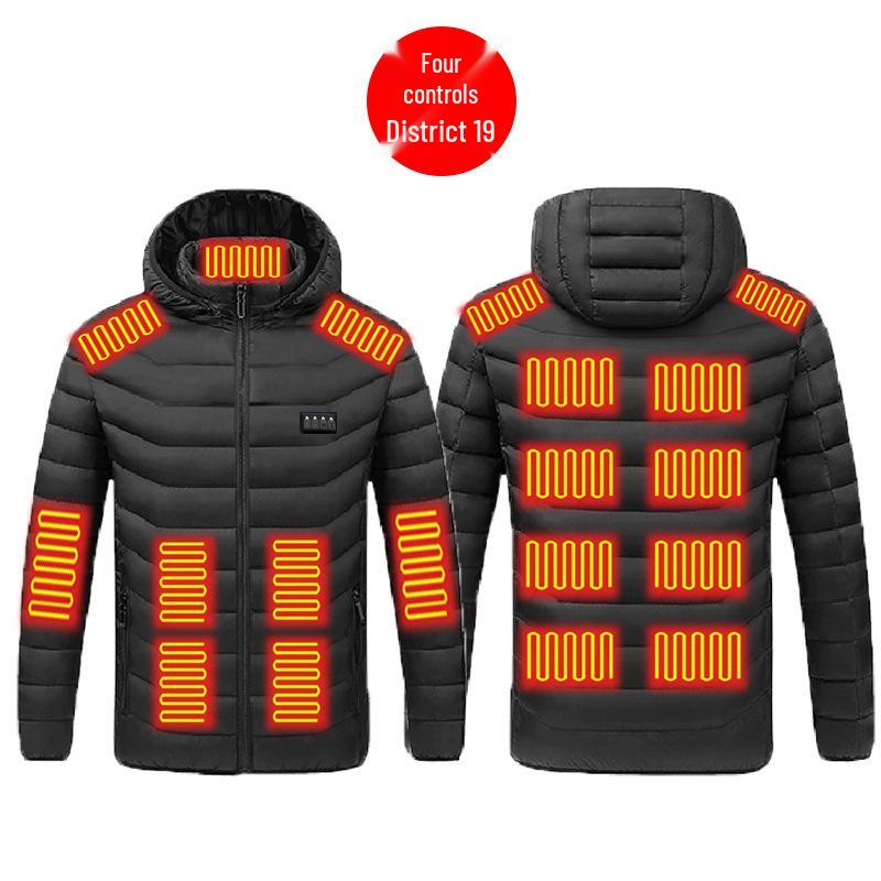 Intelligente temperaturkontrollierte beheizte Baumwolljacke: Elektrisch, Warm und Bequem