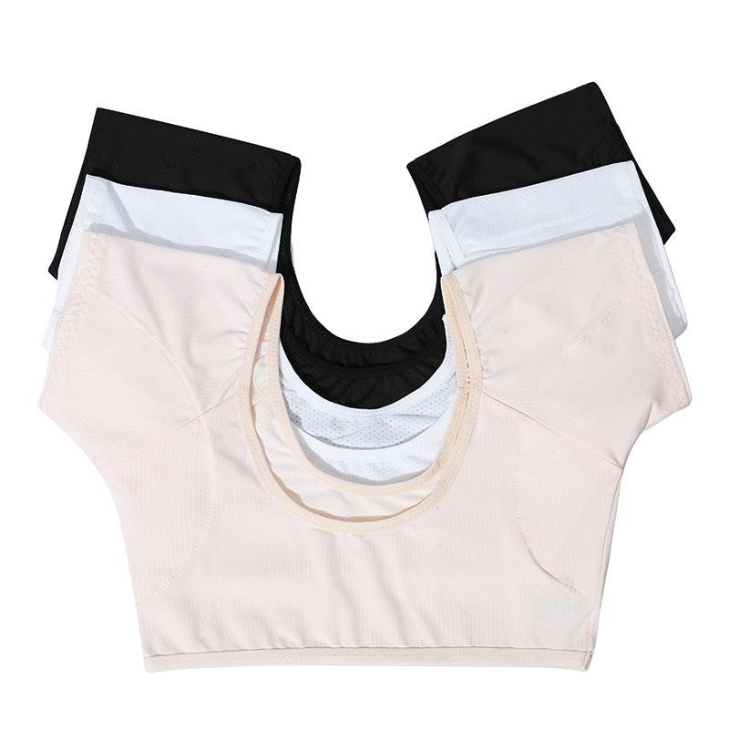 Women's Breathable Sweat-Absorbing Underarm Vest with Anti-Odor Sweat-Blocking Pads