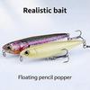9cm 11.8g Topwater Floating Pencil Lure Realistic Artificial Bait Surface Fishing Lure for Freshwater Bass