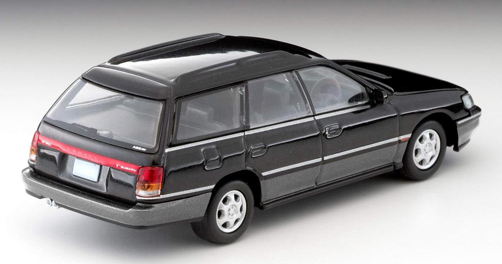 Tomica Limited Vintage Neo scale model Subaru Legacy Touring Wagon GT 1/64 (TLV-N201b) (Black/Gray) (Finished Product)