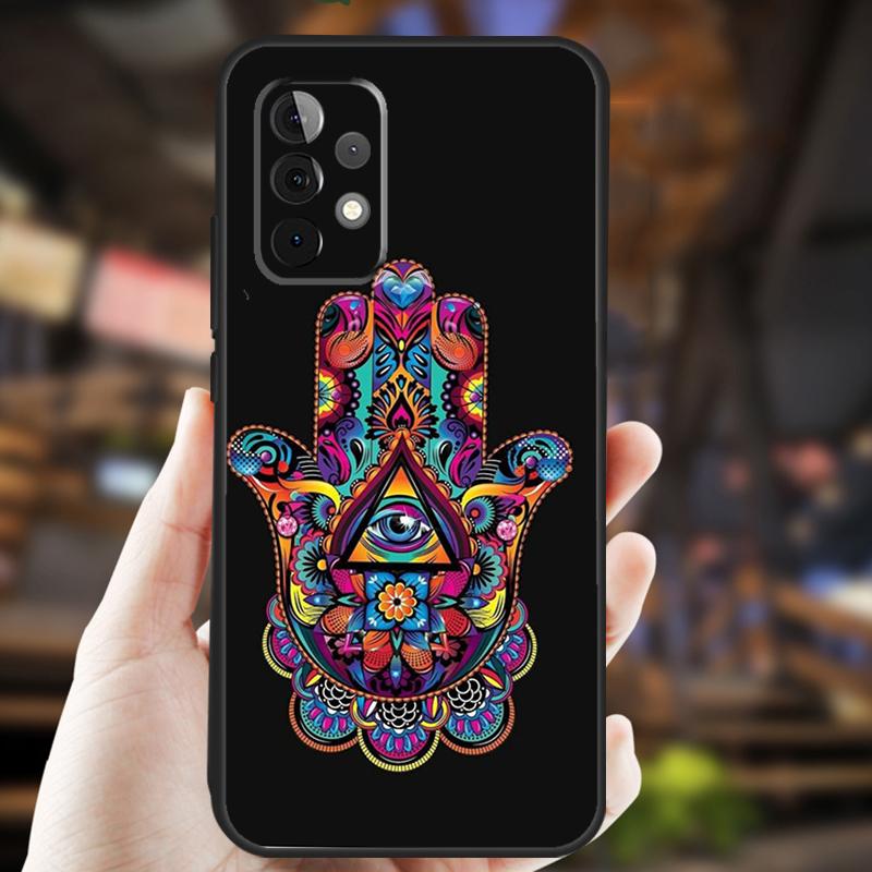 Hamsa Hand Of Fatima Case For Samsung Galaxy A34 A06 A05 A32 A16 A55 A36 A26 A54 A14 A22 A52 A35 A15 A53 A13 A56