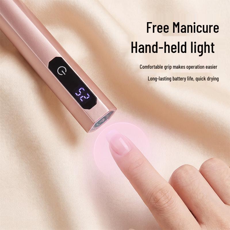 Rechargeable LED Nail Lamp: Portable Phototherapy Machine with Digital Display for Nail Art Curing