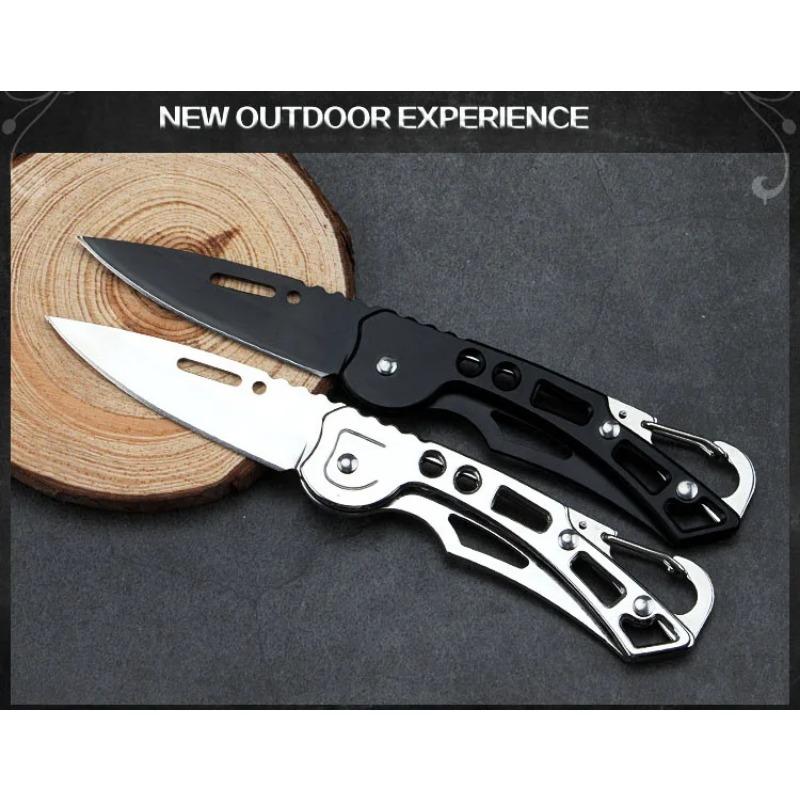 Outdoor Protable Stainless Steel Sharp Paring Folding Knife Pocket EDC Utility Knife for Camping Fruit Cutting Tool