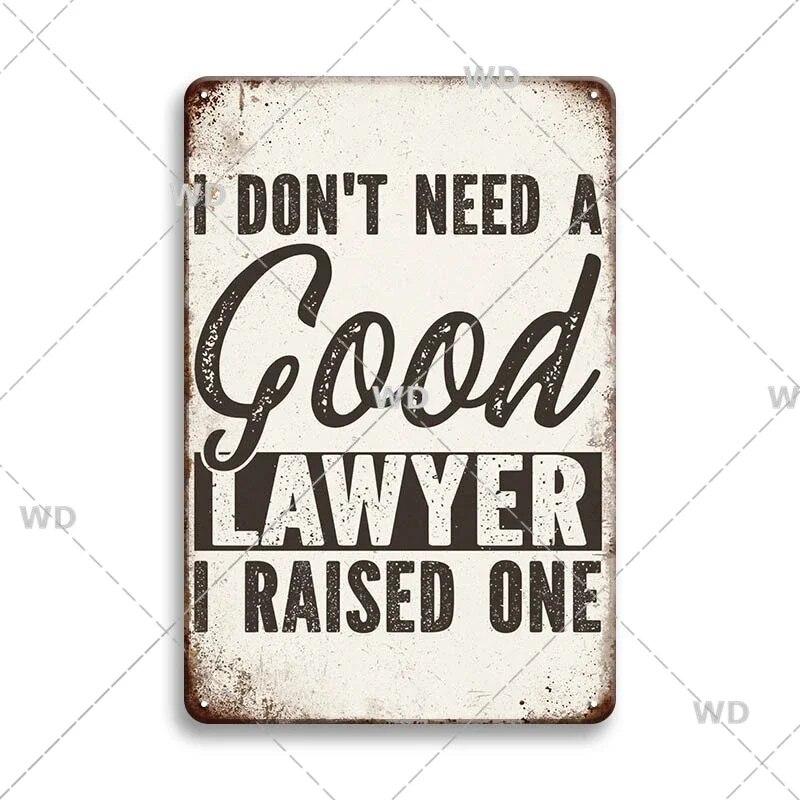 Retro Funny Sentence Tin Sign Decorative Vintage Plaque Metal Sign Decor Metal Plate for Garage Man Cave Bar Pub Home Wall Decor
