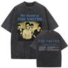 T-shirt Lavé Style Rétro Gothique Ample Hip-hop Streetwear Imprimé avec le Groupe de Rock The Smiths "Never Had No One Ever"