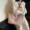 Women Large Capacity Tote Bag Commuter Canvas Bag Student Class Shoulder Bag