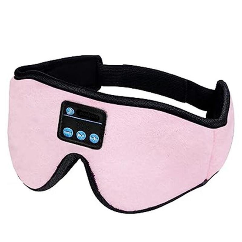 Durable And Safe 3D Eye Mask Bluetooth Music Play Sleeping Headphones With Built-In Hd Speaker Mask For Sleep Headphones Wireless Air Travel 5.0