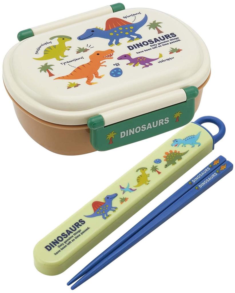 Skater Lunch 360ml Fluffy Made in Single Dishwasher and Microwave Dinosaur Picture Dinosaur Design for Children's Box, Capacity, Lid, Japan, Tier,