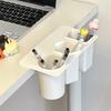 Large Capacity Makeup Organizer with Pen Holder 3 Adhesive Compartments Desktop Storage Box Vanity Desk Organizer Makeup Gift