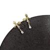 2025 Water Drop Diamond Bow Earrings: Luxury, Simple & Versatile Ear Clips for Women
