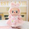 For 17cm Labubu Doll Clothes Fashion Piggy Overalls Doll Clothes Color Match Hoodies Dolls Accessories Cute Decoration Little Clothes