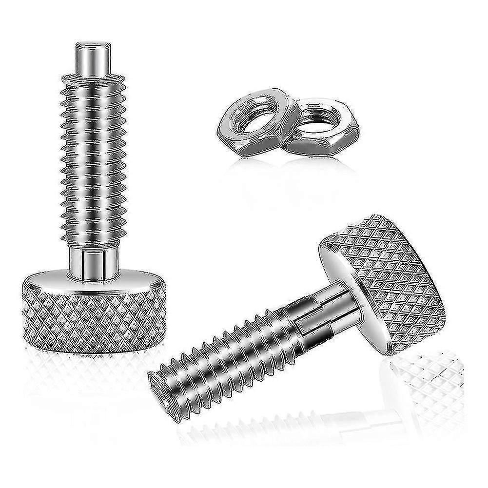 2 Pcs Hand Retractable Spring Plunger Stainless Steel Lock Out M6 Type Quick Release Pins For Rolling Toolbox Packout - Pengj