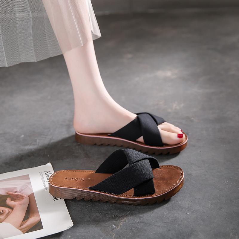 

Beef tendon soft bottom with skirt slippers women s summer fashion outer wear non-slip pregnant women s cool slippers women 35 чёрный