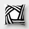 Simple Black and White Geometric Art Pattern Cushion Cover Home Living Room Sofa Decoration Square Pillow Pillow Cover