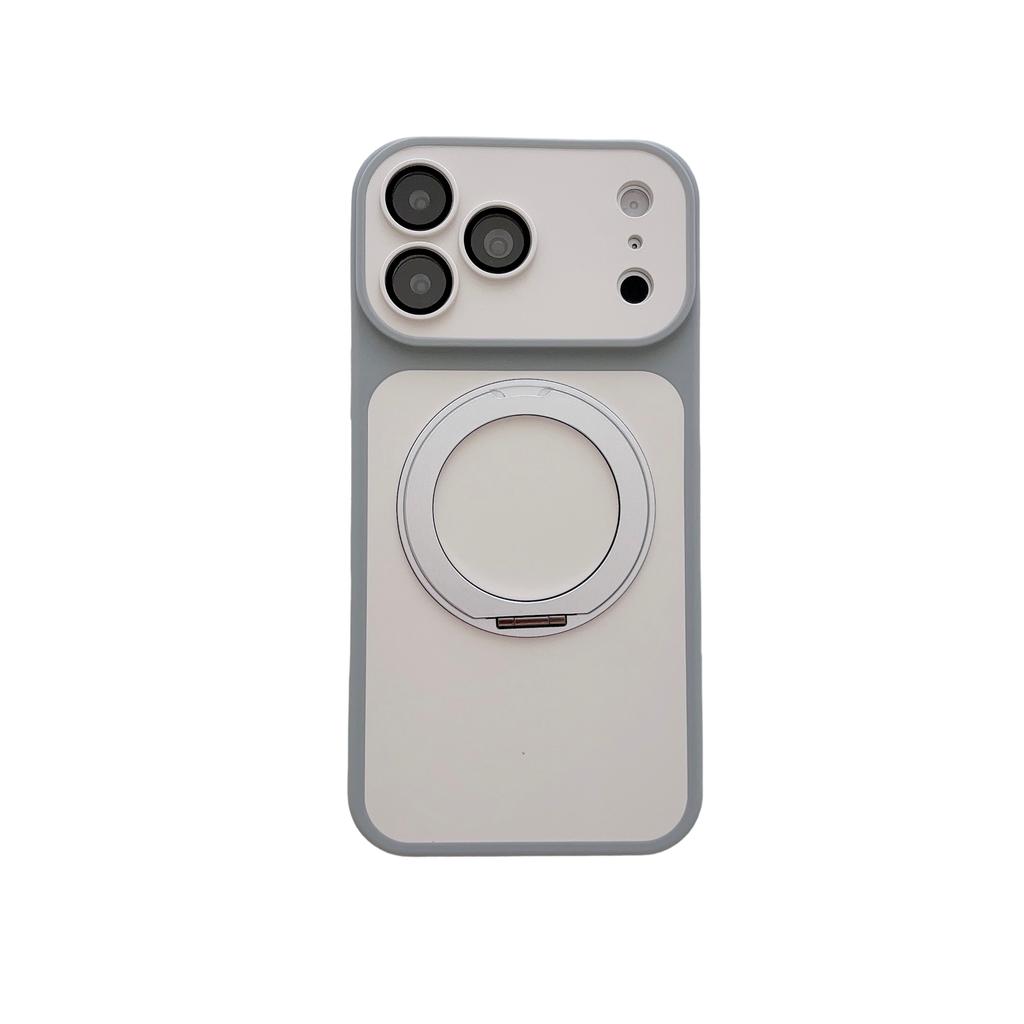 Luxury Kickstand Phone Case for 18 Pro Max 17 16 15 14 13 12 Pro Max Magnetic Cover For MagSafe With Holder Stand Case