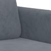2 Piece Sofa Set In Dark Grey Velvet