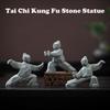 Kunststeen Tai Chi Kung Fu Beeldje Kung Fu Karakter Ornament Voor Huis of Kantoor