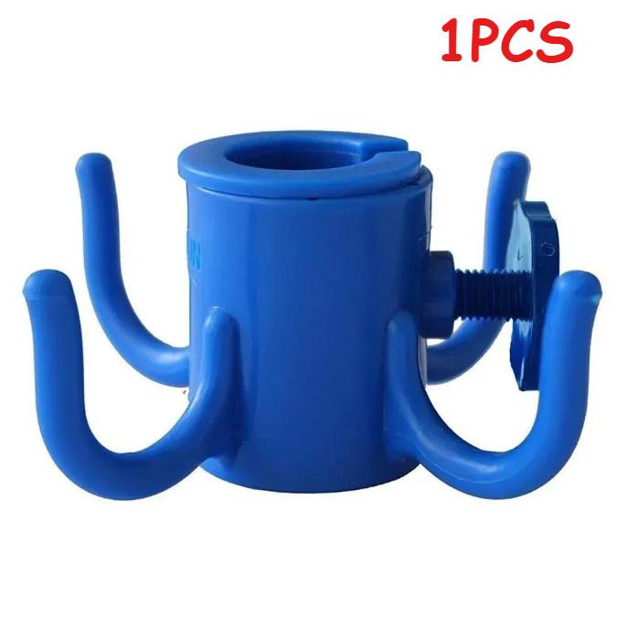 Umbrella Holder Four Corner Hook Support for Beach Camping Trip Hanging Towels Bags Hats Tent Accessories Durable Clasp