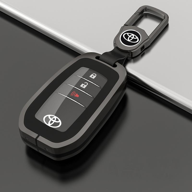 Zinklegierung TPU Auto Fernbedienung Schlüsselhülle Case Zubehör Für Toyota RAV4 Highland Coralla Hilux Fortuner Land Cruiser Camry Crown
