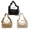 Women Ladies Handbags Pleated Fashion Commute Bag Solid Color Lady Elegant Purse