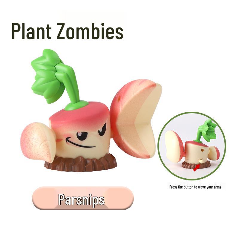 Plants vs. Zombies Toy Set: Machine Bug, Football Gun, Pea Pod, Carnivorous Plant Models